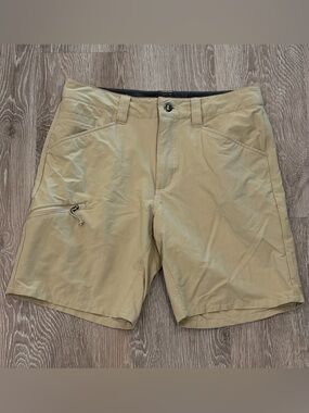 Patagonia Quandary Shorts Mens 30 Khaki Beige Outdoor Hiking Stretch Lightweight